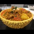 El cooksnap de María cuando hizo Khao Pad Saparod o arroz frito con piña.