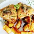 nagysüni Cooksnap-ja, amikor elkészítette a(z) Sajtos csirkecomb, vele sült burgonyával receptet.