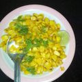 Reena Verbey's cooksnap of when they made Corn chat.