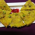 Rohini Rathi's cooksnap of when they made Handava pancake.