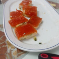 El cooksnap de Aida Caceres cuando hizo Tarta de calabacín con gelatina de tomate.