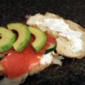 c food's cooksnap of when they made Avocado and Smoked Salmon Croissant Sandwich.