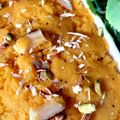 Farzana Memon 's cooksnap of when they made Suji ka halwa.