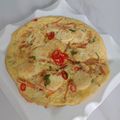 Cooksnap Noor Atika Mahamood semasa beliau membuat (25/3) Telur dadar tauhu telur.