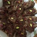 El cooksnap de Ana Maria Tozser cuando hizo Solomillo ibérico con salsa de pistachos y granada.