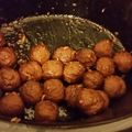 Shyne Brite's cooksnap of when they made Honey Garlic Meatballs Crockpot.