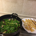 El cooksnap de Cristina Cryss cuando hizo Tofu con setas shiitake y espárragos trigueros en salsa de soja.