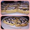 El cooksnap de Karina Correa cuando hizo Eclairs, dulce y cítrico.