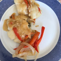 El cooksnap de Mar cuando hizo Bacalao fresco guisado con guisantes caramelizados.