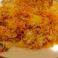 Saira Abdullah's cooksnap of when they made Chicken biryani.