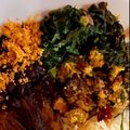 Cooksnap de Mafaldinha quando cozinhou Migas de Broa com Couve e Feijão Frade.