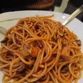 صورة من Mosaab j، شاركها بعد تجربة وصفة معكرونة بصوص الصويا والخضار ☺😋