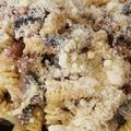 El cooksnap de Esther Cancelas Otero cuando hizo Penne con bacon y setas.
