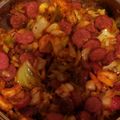 Cortni Walker's cooksnap of when they made Fried Cabbage with Kielbasa.