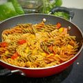 Sanjhbati Sen.'s cooksnap of when they made ইতালিয়ান ভেজ পাস্তা (Italian veg pasta recipe in Bengali).