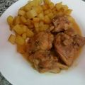 El cooksnap de xacate cuando hizo Pollo con cebolla al limón.