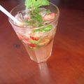 El cooksnap de Luis Alberto cuando hizo Mojito de fresa.