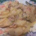 El cooksnap de Ana Gastiazoro cuando hizo Pollo al verdeo con papas a la española.