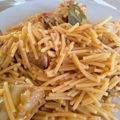 El cooksnap de Mire cuando hizo Fideos con costilla de cerdo y chorizo asturiano.
