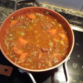 El cooksnap de Jaime Martinez cuando hizo Lentejas Pardina con preparados ahumados - chorizo, morcilla y panceta.
