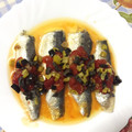 El cooksnap de Marta cuando hizo Sardinas marinadas, y mermelada de piquillos.