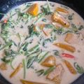 Cooksnap Tournesol Kitchen semasa beliau membuat Masak Lemak Sayur Bayam dengan Labu.