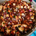 El cooksnap de Alejandra Monzón cuando hizo Ceviche de camarón.