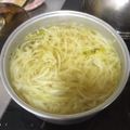 El cooksnap de Claudia Rojas cuando hizo Sopa de cebolla con col.
