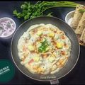 Daxa Parmar's cooksnap of when they made Nawabi Paneer Korma in white Gravy.