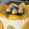 Koczkàné Zelnik Mária (Marcsi) Cooksnap-ja, amikor elkészítette a(z) Túró torta gyümölcsökkel receptet.
