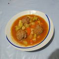 El cooksnap de KARLA CARDENAS cuando hizo Albóndigas con verduras.