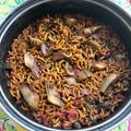 El cooksnap de Paco cuando hizo Arroz a banda Vegano.