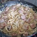 El cooksnap de Tony Sánchez Hermán cuando hizo Espaguetis con salchichas y nata.