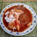 El cooksnap de Adrián Acosta cuando hizo Bifes a la Portuguesa.