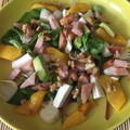 El cooksnap de Amparo cuando hizo Ensalada de pollo y melocotón.