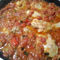 El cooksnap de Montse cuando hizo Pollo con Samfaina o pisto(según donde se llama de una manera u otra).