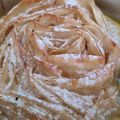 El cooksnap de Rafricana cuando hizo La famosísima tarta flor.. Ruffle milk pie.