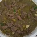 El cooksnap de Lizette Luna cuando hizo Bisteces a la albañil.