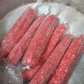 El cooksnap de Triana Camila cuando hizo Salchichas veganas y saludables (de verduras y avena).