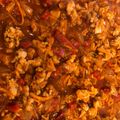 El cooksnap de Laura Canullo cuando hizo Salsa Bolognesa con soja texturizada.