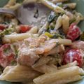Ettie Eyre's cooksnap of when they made Smoked Salmon and Watercress Pasta.