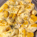 El cooksnap de Gloria Tonin cuando hizo Ñoquis de cáscara de calabaza (sin gluten, sin huevo).