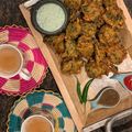 Dr Faiza Khan's cooksnap of when they made Garam Pakoray.