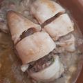 El cooksnap de Sandra cuando hizo Calamares rellenos.