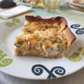 El cooksnap de maririves cuando hizo Quiche de salmón, verduras y queso de cabra.