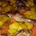 El cooksnap de J18 cuando hizo Pollo al horno con guarnición.