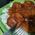 El cooksnap de Soraya Sena cuando hizo Albóndigas saladas a la portuguesa con arroz.