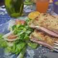 El cooksnap de Alejandro Bohorquez cuando hizo Milanesas de berenjena rellenas al horno. Riquísimas!!!.