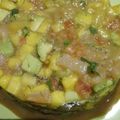 El cooksnap de Duphi cuando hizo Tartar de salmón aguacate y mango.