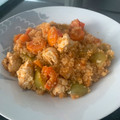El cooksnap de Lydia de la Llave Trevijano cuando hizo Pollo con quinoa y verdura.